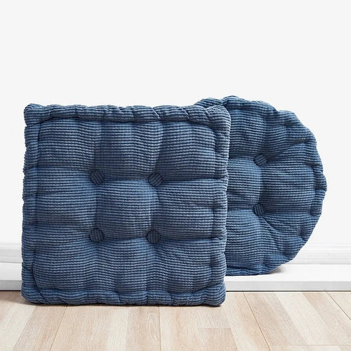 Corduroy Meditationsboden Kissen - Modernes Baumwoll-Sitzkissen 40x40cm | Karnz