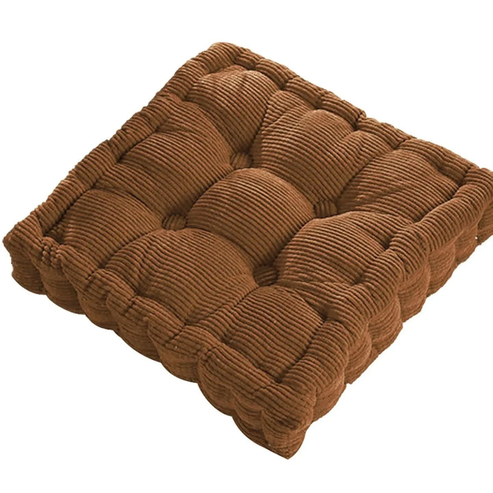 Corduroy Meditationsboden Kissen - Modernes Baumwoll-Sitzkissen 40x40cm | Karnz