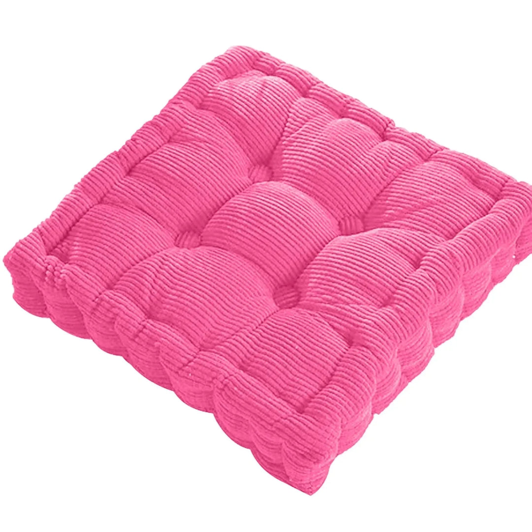 Corduroy Meditationsboden Kissen - Modernes Baumwoll-Sitzkissen 40x40cm | Karnz