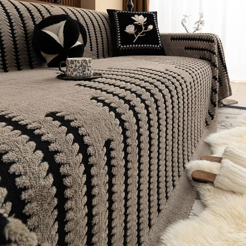 Sofabezug im Vintage-Stil, getuftet, Mikrofaser-Design