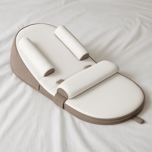 CozyCradle Kissen – Seitenschläferstütze mit Anti-Reflux-Neigung für Neugeborene