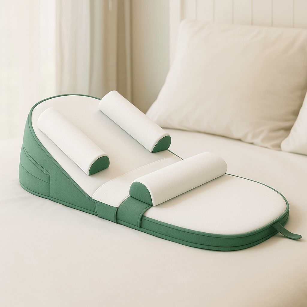 CozyCradle Kissen – Seitenschläferstütze mit Anti-Reflux-Neigung für Neugeborene