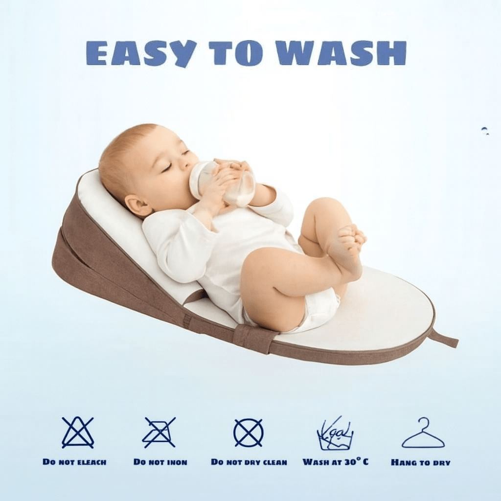 CozyCradle Kissen – Seitenschläferstütze mit Anti-Reflux-Neigung für Neugeborene
