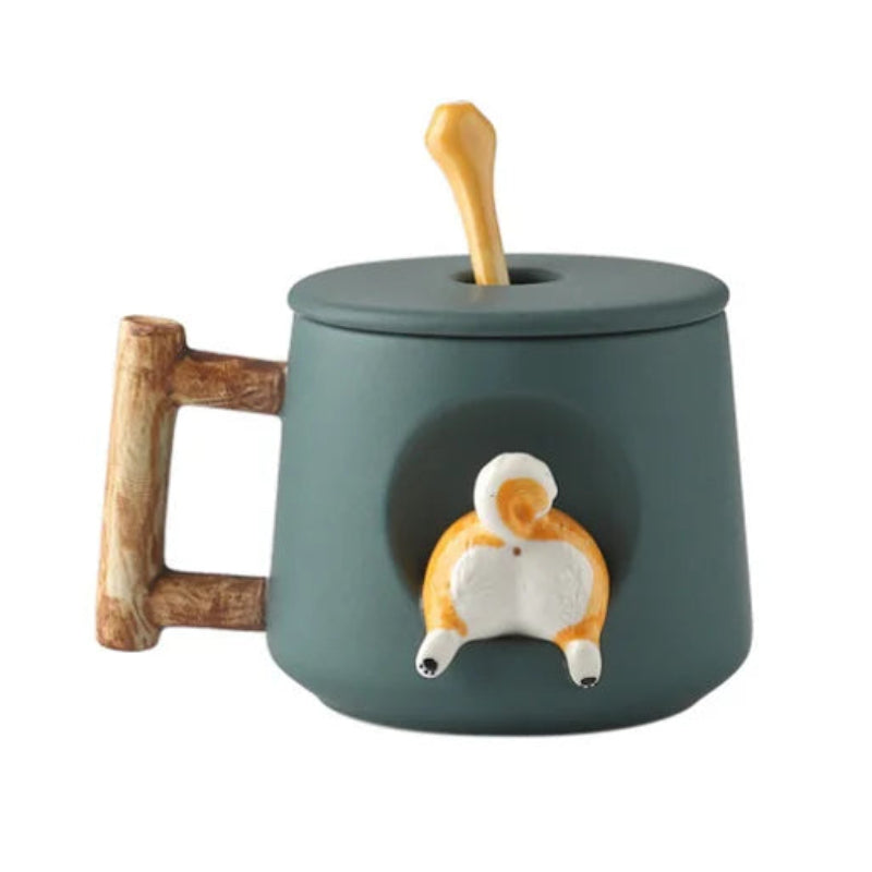 Kreative Cartoon Kaffee- und Teetasse Süße 3D Keramikwasserbecher | Karnz