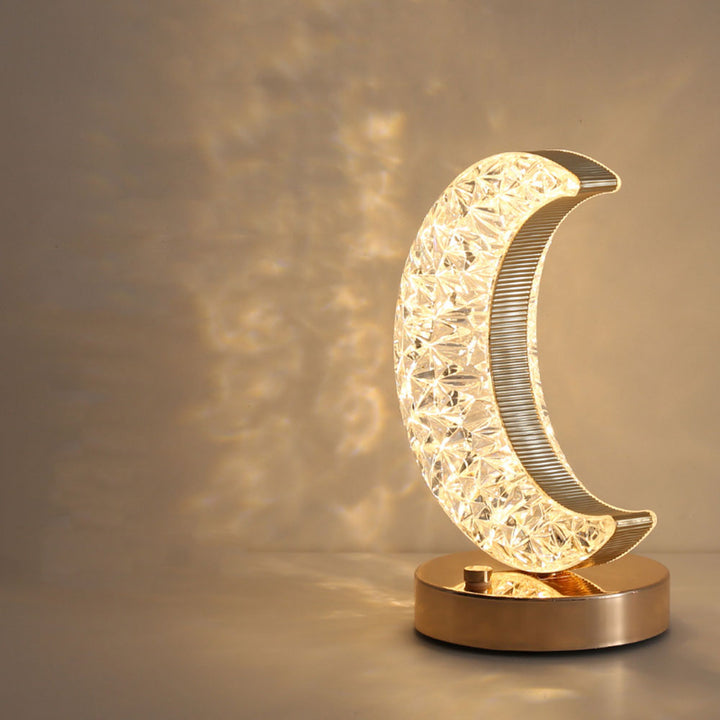 Kristall-Wachmondlampe mit einstellbarer Helligkeit USB | Karnz