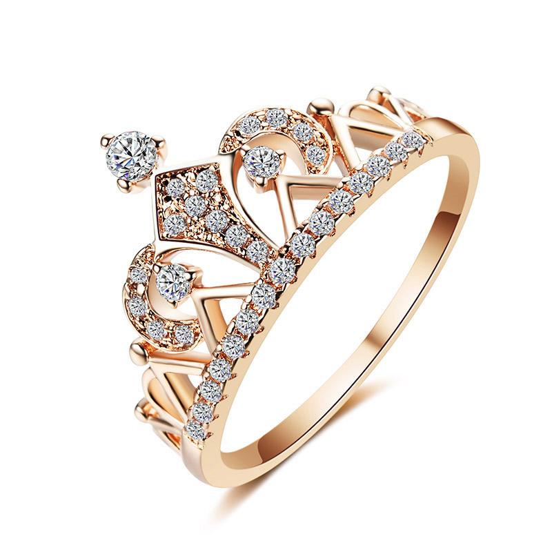 Cubic Zirkonia Prinzessin Krone Ring | Karnz