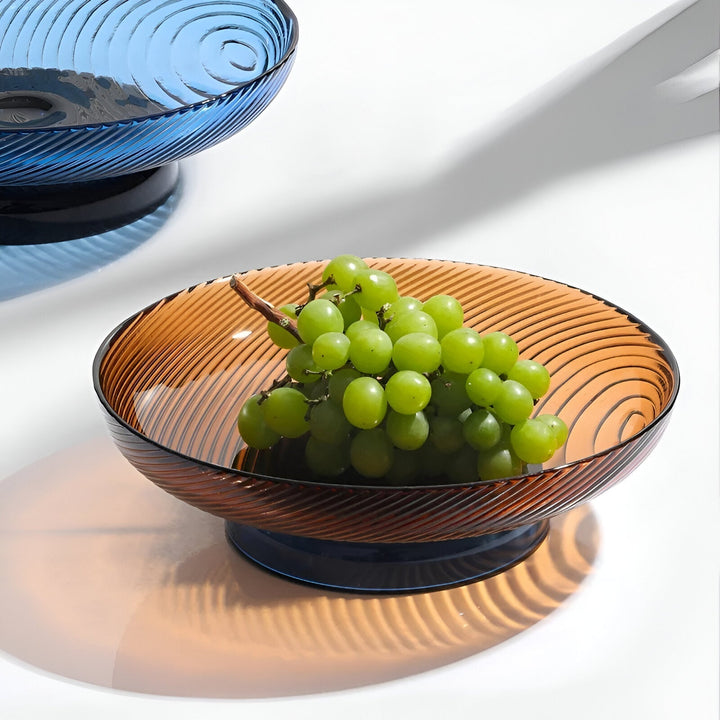 Elegante Kristallglas Obstschale für stilvolle Wohnkultur | Karnz