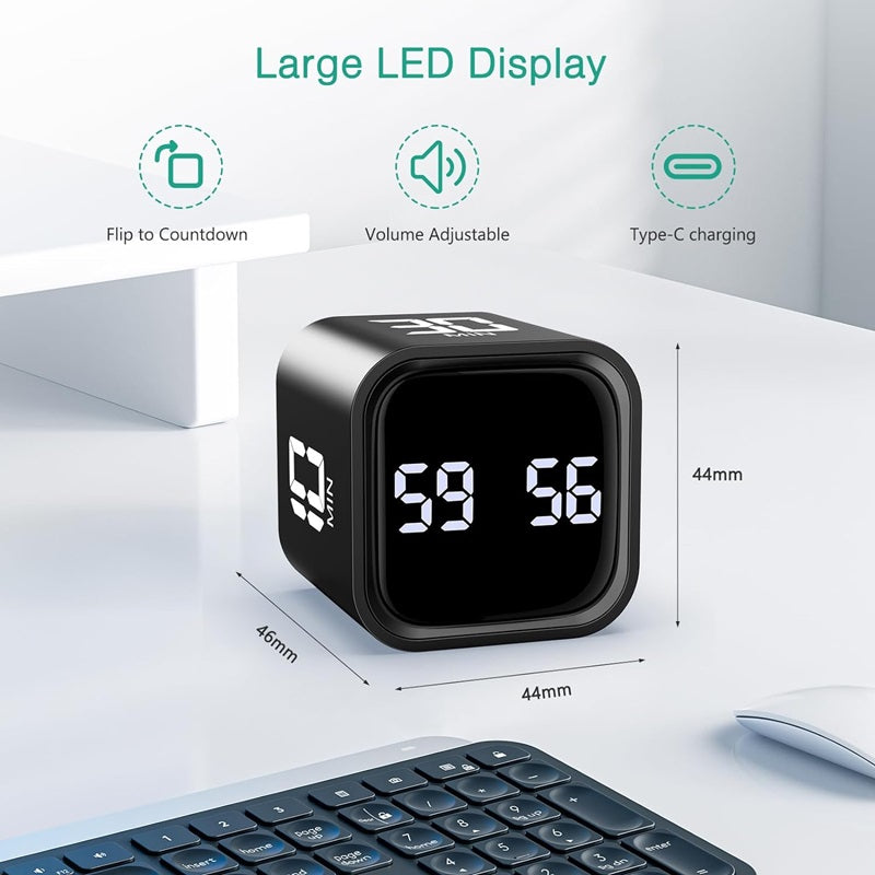 Intelligenter Würfeltimer mit Schwerkraftsensor und LED-Anzeige