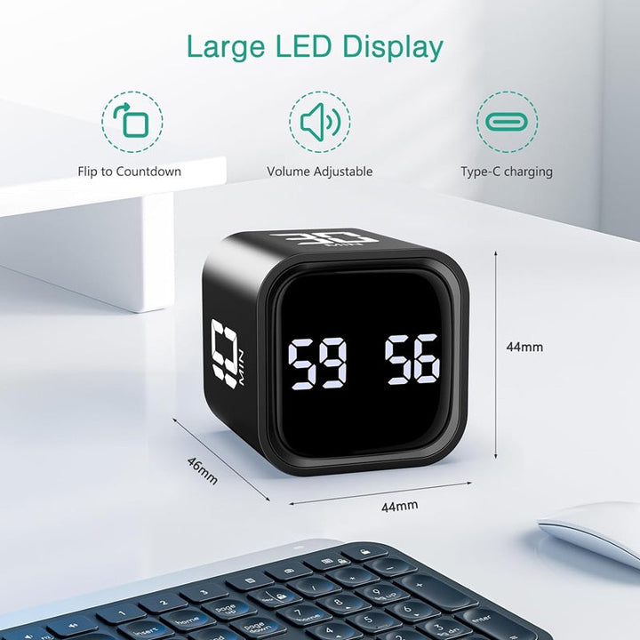 Intelligenter Würfeltimer mit Schwerkraftsensor und LED-Anzeige