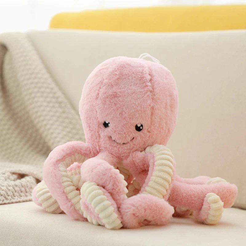 Plüsch-Oktopus aus weicher Baumwolle – Kinderspielzeug
