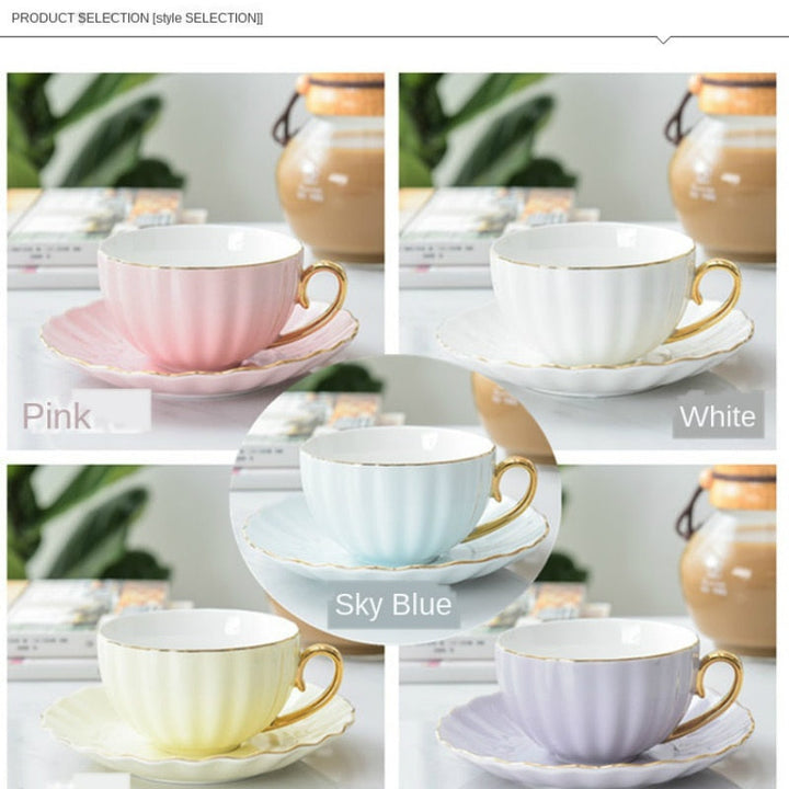 Niedliche kreative Porzellan Tasse und Untertasse Keramiken | Karnz