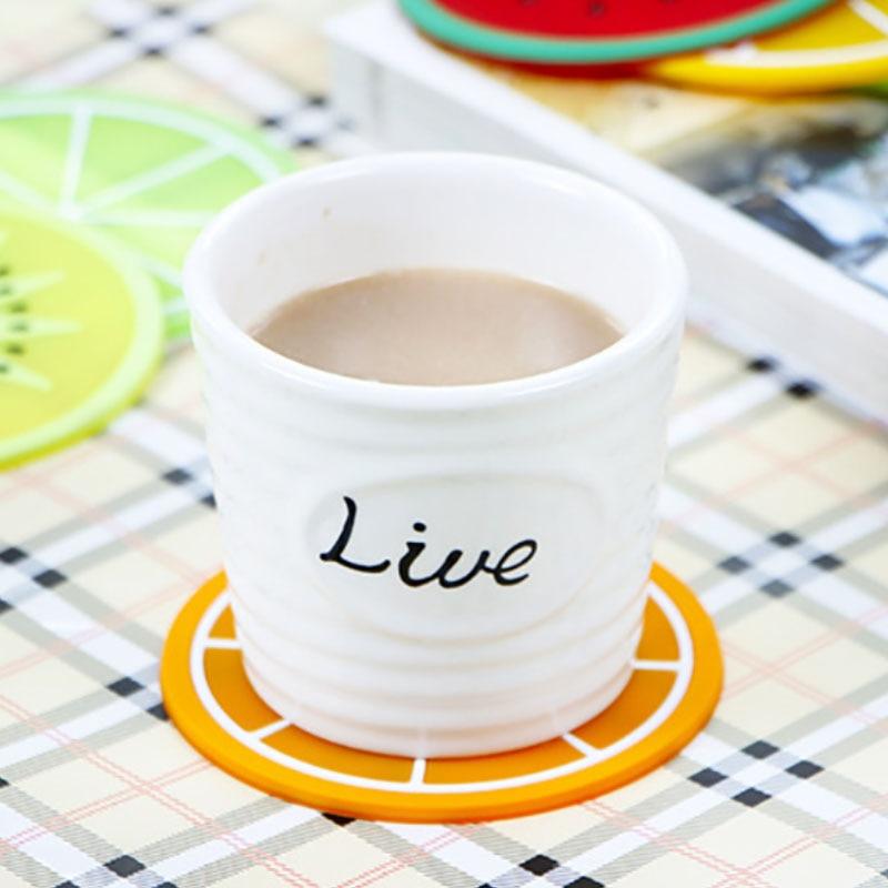 Niedliche Früchte Design Silikon Untersetzer Becherhalter Kaffeeware | Karnz