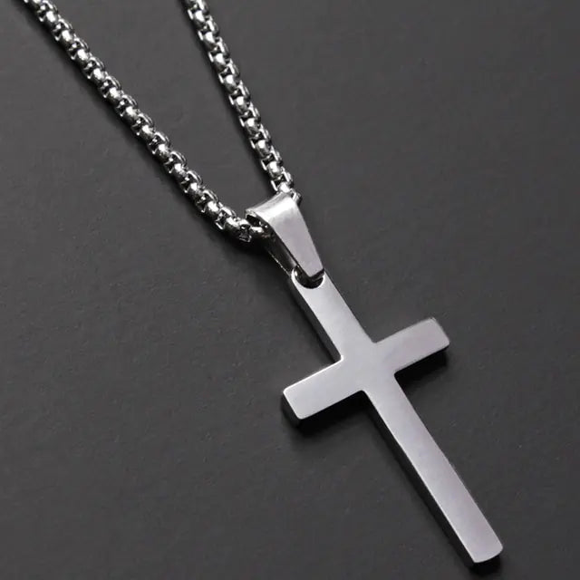 Klassische Kreuz Herren Halskette