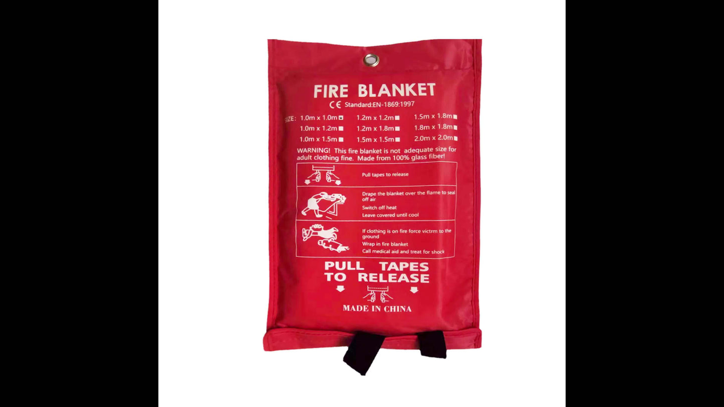 Feuerfestes Fiberglas-Feuerdecke – Kompakte Sicherheitsdecke für Zuhause, Küche und Auto | Karnz