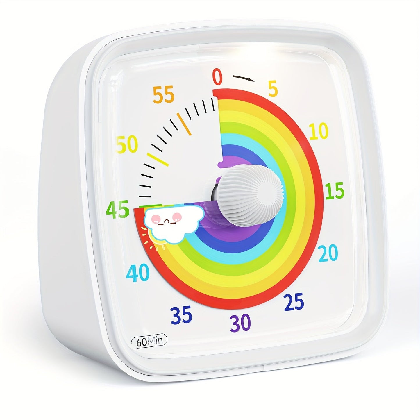 Rainbow Time Management Timer – Visueller 60-Minuten-Countdown-Timer für Studium, Arbeit und Zuhause | Karnz