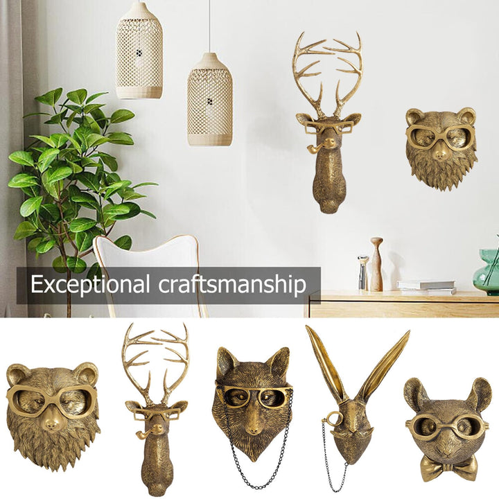 Karnz | Elegante Tierkopf-Wandskulpturen