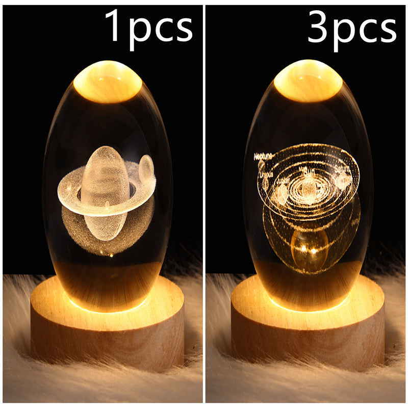 3D Galaxy Kristallkugel LED Nachtlicht | Karnz