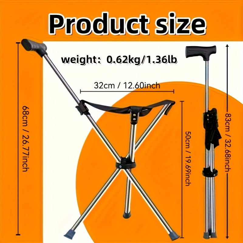2-in-1 Gehstock mit Sitz | Karnz
