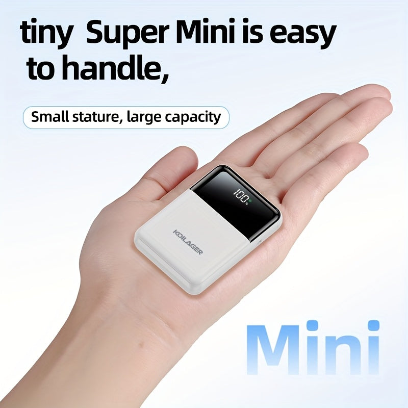 Powerbank 10000mAh Mini mit Display | Karnz