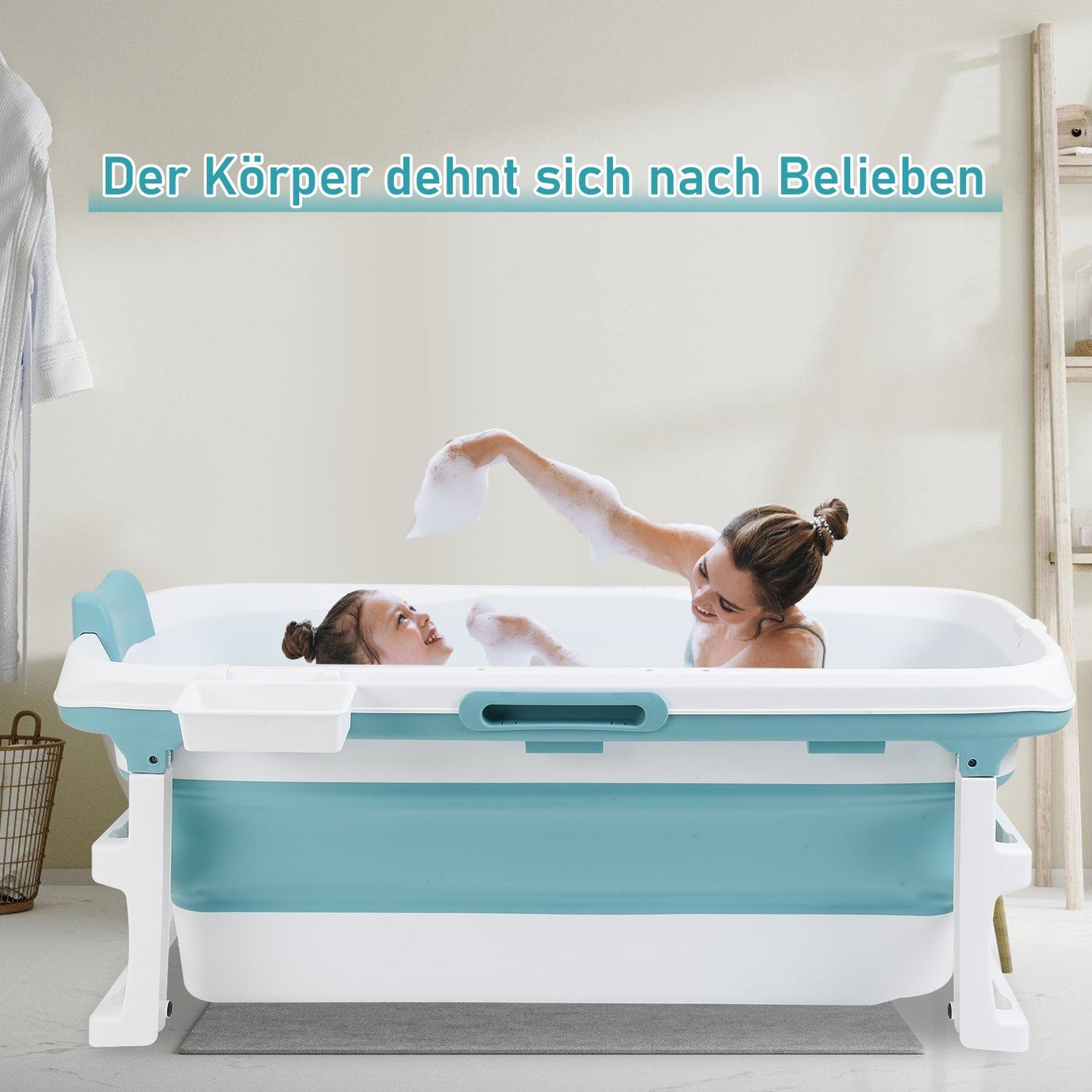 Faltbare Badewanne mit Abdeckung | Karnz