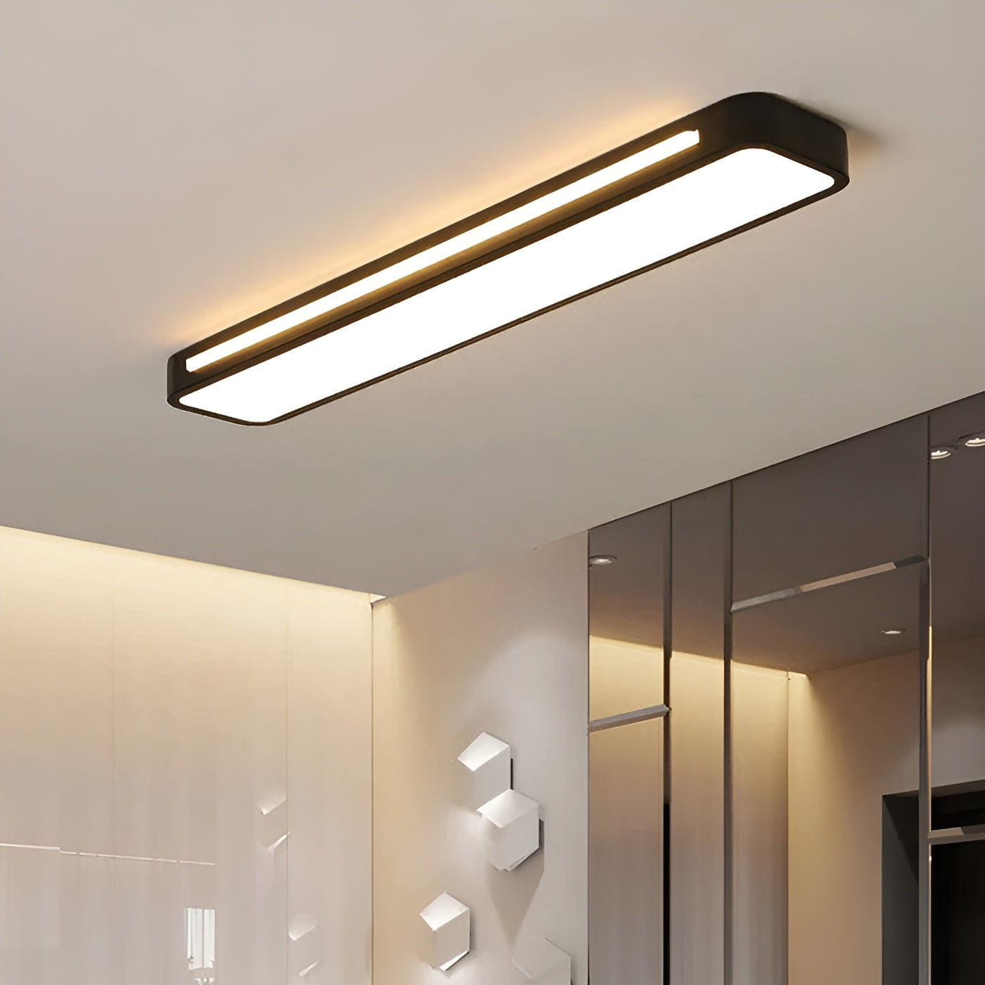 Rechteckige Deckenleuchte – Klare Linien & modernes Design | Perfekt für Wohn- und Essbereich