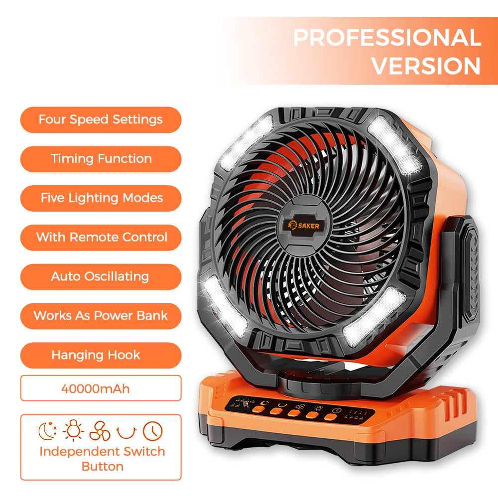 Wiederaufladbarer Campingventilator | Karnz