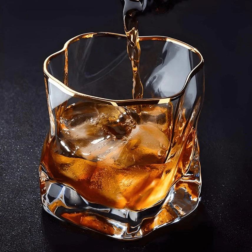Texturiertes Whiskeyglas 2-teilige Set Karnz