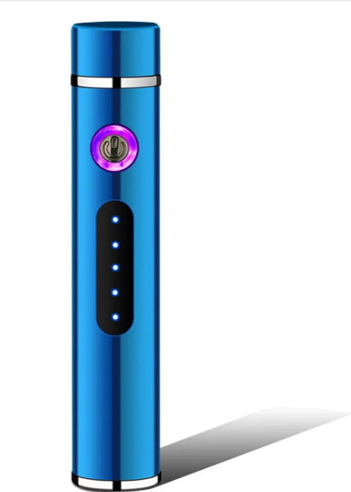 Karnz | Voltrino Zylinder USB-Feuerzeug | Doppelbogen-Technologie | Wiederaufladbar & winddicht | Edelmetallgehäuse für Männer