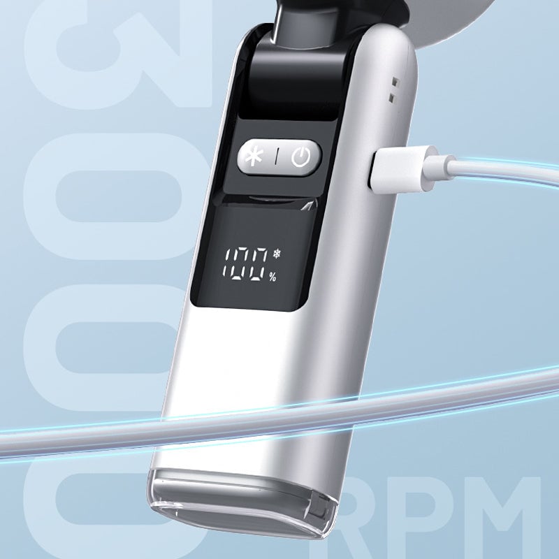 Faltender Mini Handheld Hochgeschwindigkeits-USB-wiederaufladbarer Turbo Ventilator | Karnz