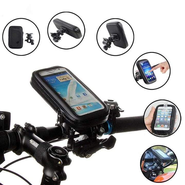 RideCharge Pro – Wasserdichte Handyhalterung mit USB-Anschluss und 15-W-Wireless-Ladefunktion für Fahrräder und E-Bikes