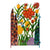 Bunte Metall-Schmetterling und Blumen Garten Sichtschutz | Karnz