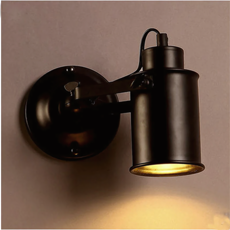 Verstellbare Industrie-Wandlampe mit flexiblem Gelenk