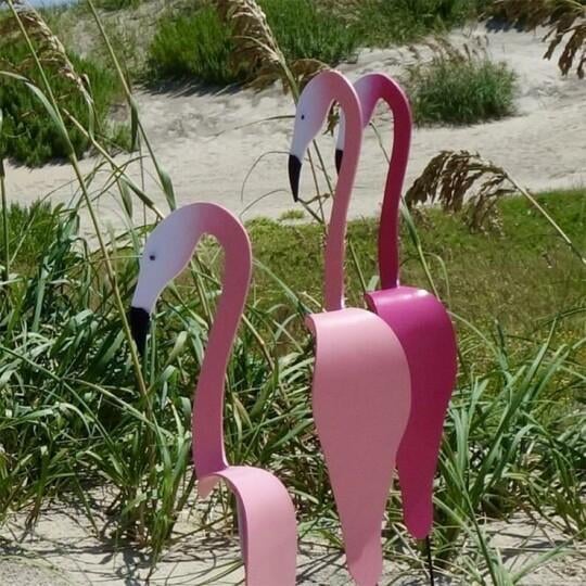 Wirbelnde Flamingo-Gartendekoration