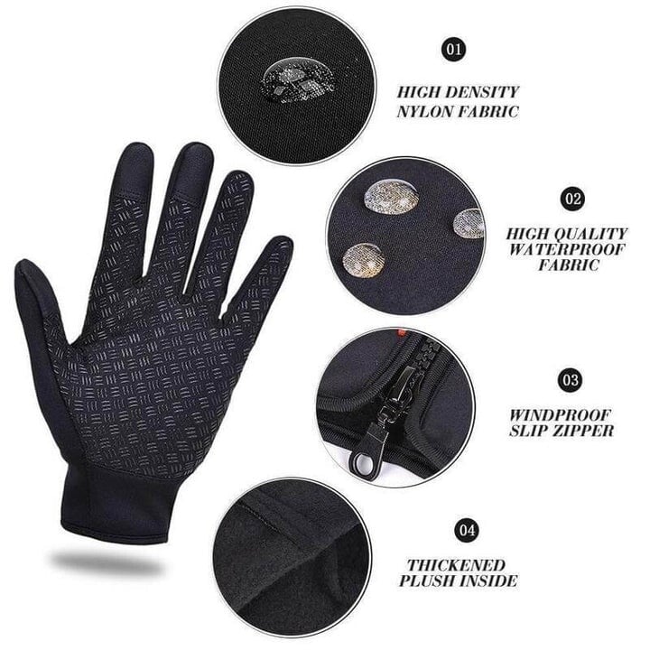 Karnz | HeatGripX winddichte thermische Slip-Handschuhe für kaltes Wetter