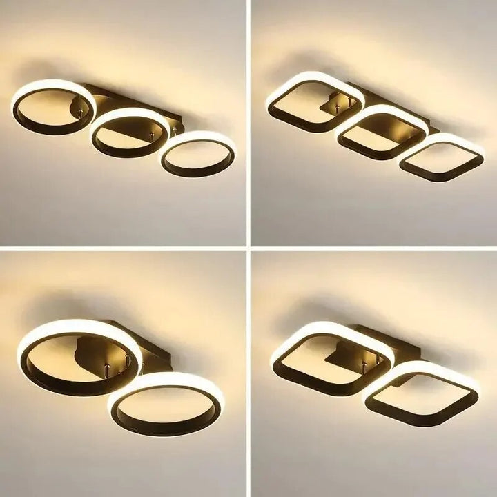Moderner LED Ring-Kronleuchter – Minimalistische Deckenleuchte für Wohnzimmer und Essbereich | Karnz