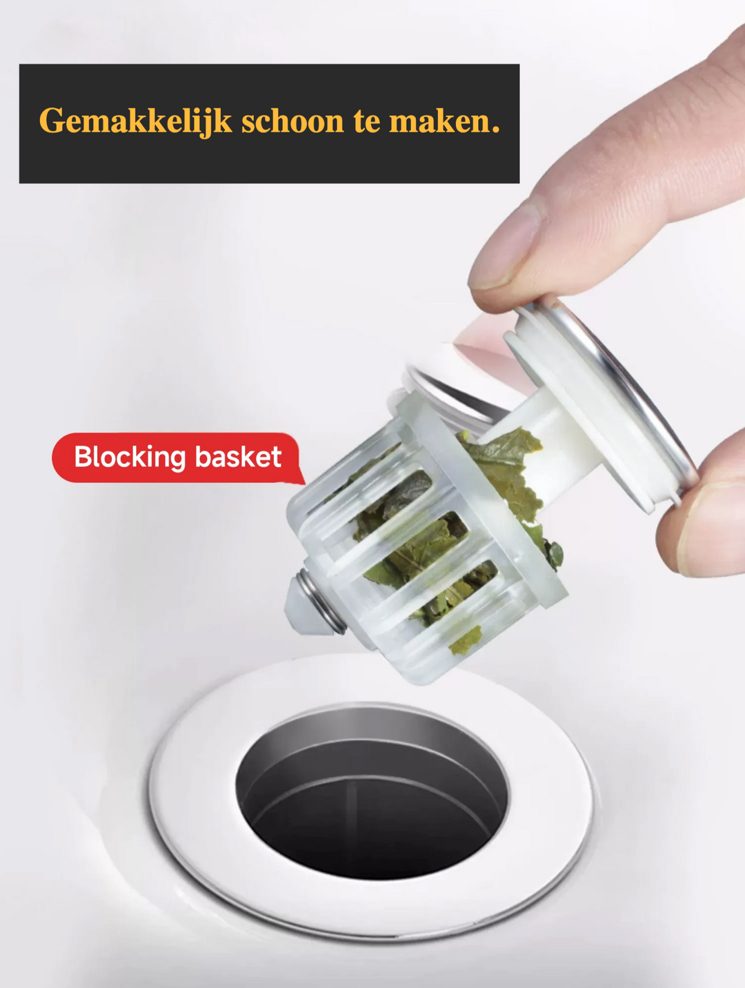 CleanSeal Universeller Pop-Up Waschbeckenstöpsel Karnz