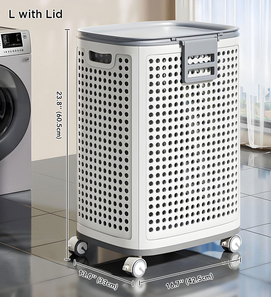 GlideEase Laundry Bin — Müheloses Wäschetragen ohne Rückenschmerz für ordentliche, frische Kleidung | Karnz