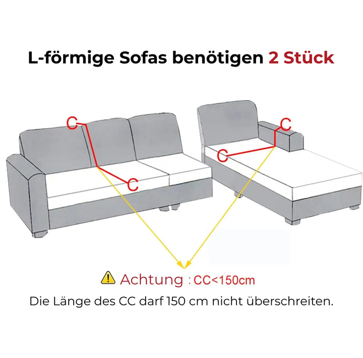 SofaGuard™ | Elastischer Samtsofabezug, der Ihnen Geld spart