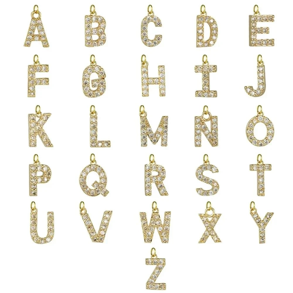 Karnz | Zarte Diamant Buchstaben Lariat Halskette