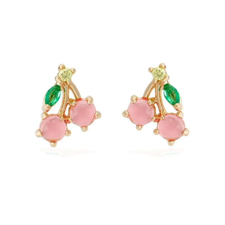 Karnz | Zierliche Obst Hoop & Stud Ohrringe