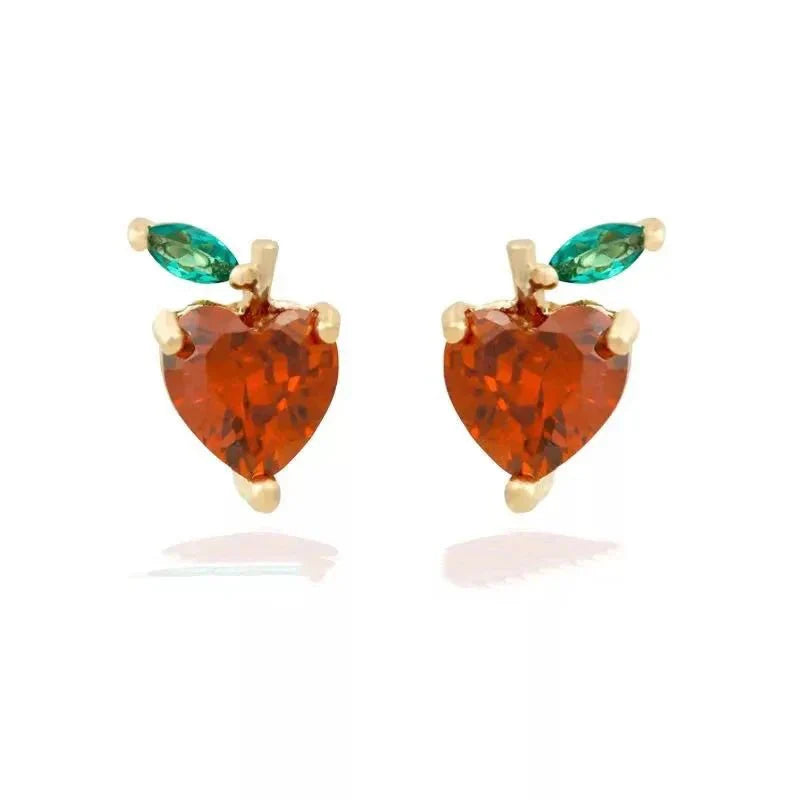 Karnz | Zierliche Obst Hoop & Stud Ohrringe