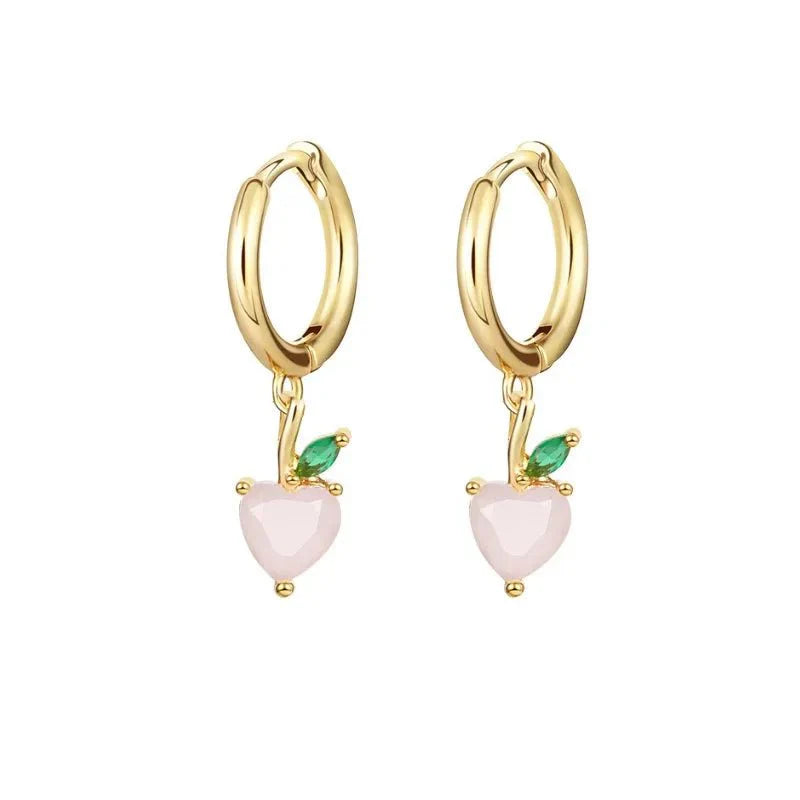 Karnz | Zierliche Obst Hoop & Stud Ohrringe