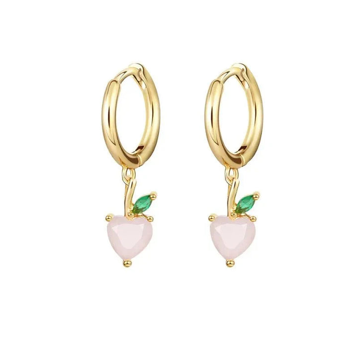 Karnz | Zierliche Obst Hoop & Stud Ohrringe
