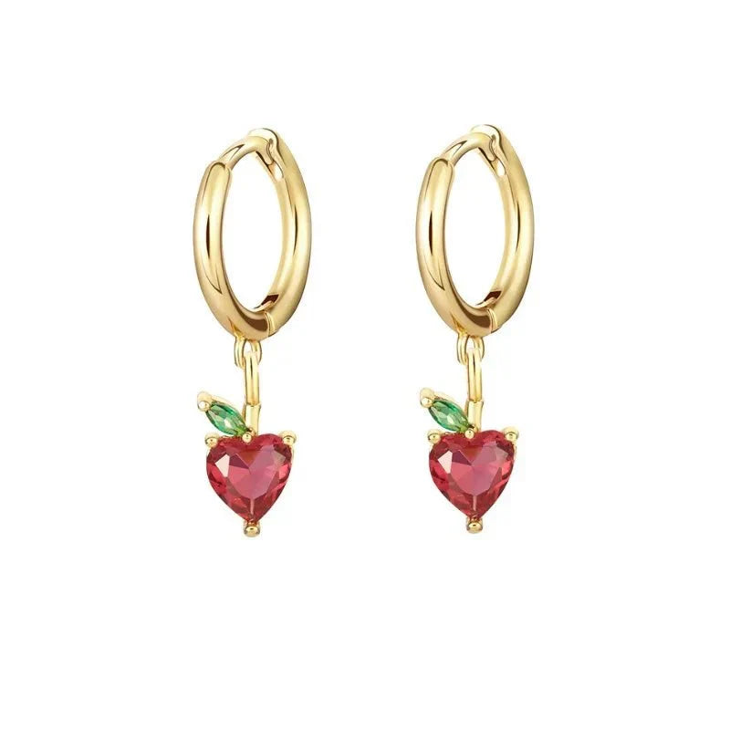 Karnz | Zierliche Obst Hoop & Stud Ohrringe