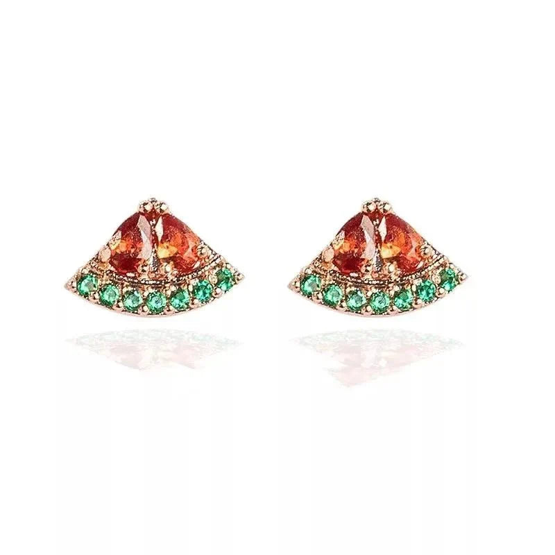 Karnz | Zierliche Obst Hoop & Stud Ohrringe