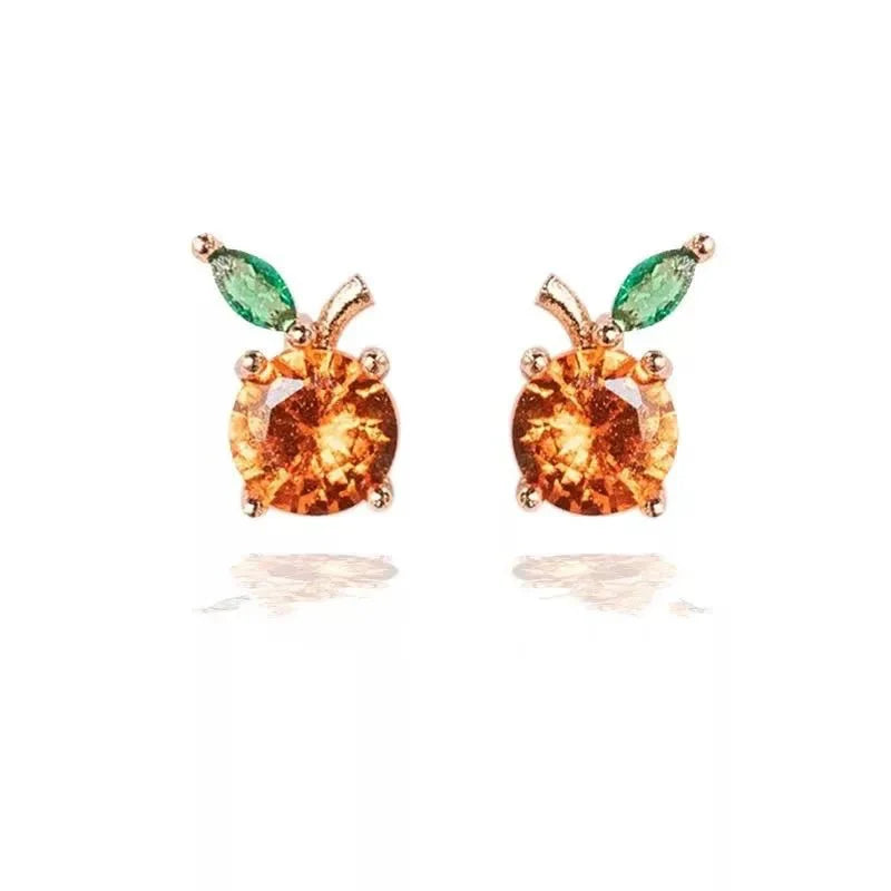 Karnz | Zierliche Obst Hoop & Stud Ohrringe