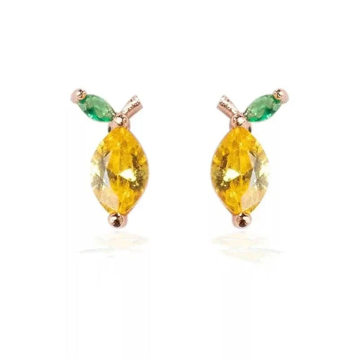Karnz | Zierliche Obst Hoop & Stud Ohrringe