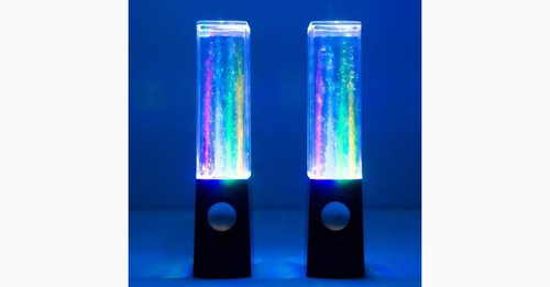 Tragbarer LED-Lautsprecher mit farbenfrohem, tanzendem Wasserfontänen-Effekt!