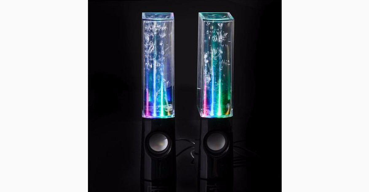 Tragbarer LED-Lautsprecher mit farbenfrohem, tanzendem Wasserfontänen-Effekt!
