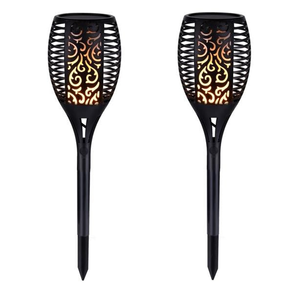 2 PCS Solar LED Taschenlampe Tanzflamme Edition | Karnz